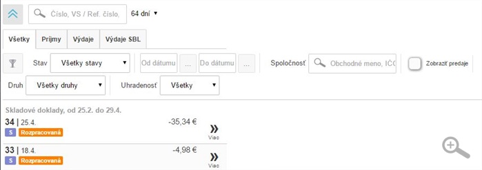 Rozšírený filter a zoznam dokladov v aplikácii iKelp POS Mobile Rozšírený filter a zoznam dokladov v aplikácii iKelp POS Mobile