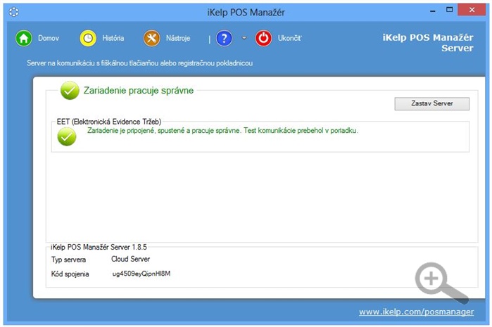 Kód spojenia pre nastavenie registračnej pokladne v POS Mobile Kód spojenia pre nastavenie registračnej pokladne v POS Mobile
