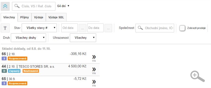 Rozšířený filtr a seznam dokladů v aplikaci iKelp POS Mobile Rozšířený filtr a seznam dokladů v aplikaci iKelp POS Mobile