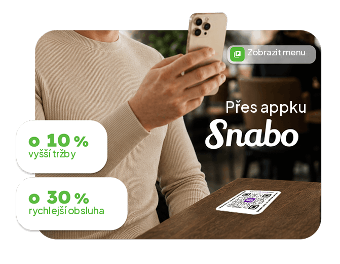 Inteligentn&iacute; stůl s QR k&oacute;dem - digit&aacute;ln&iacute; menu v mobilu hosta