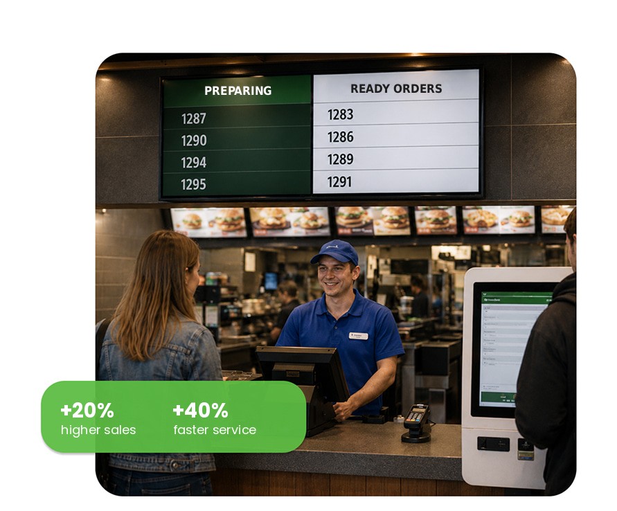 iKelp POS Mobile canteen and order pickup system for fast food