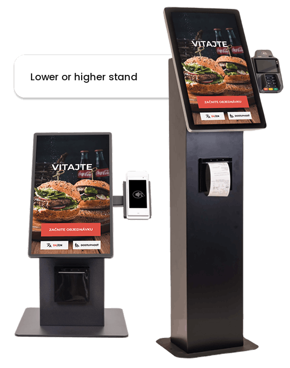 DSOK 01 kiosk on a lower or higher stand