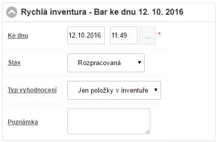 Nová rychlá inventura Nová rychlá inventura