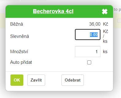 Definování účtované karty do akce 1 + 1 Definování účtované karty do akce 1 + 1