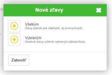 Okno pre výber spôsobu priraďovania zliav ku kontaktom. Okno pre výber spôsobu priraďovania zliav ku kontaktom.