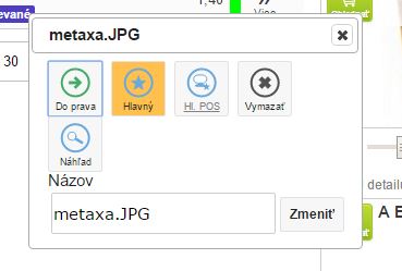 Po kliknutí na tlačidlo upraviť sa zobrazí ponuka pre editáciu obrázka na karte. Po kliknutí na tlačidlo upraviť sa zobrazí ponuka pre editáciu obrázka na karte.