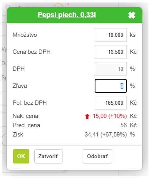 Příjem zboží - definování přijímaného množstvý a ceny Příjem zboží - definování přijímaného množstvý a ceny