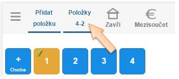 Zobrazení položek dokladu Zobrazení položek dokladu