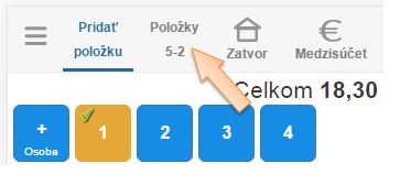 Zobrazenie položiek dokladu Zobrazenie položiek dokladu